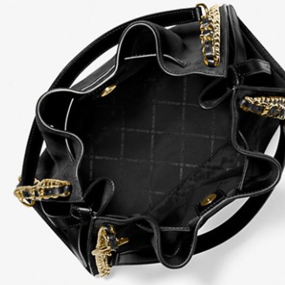 Michael Kors Mina Large Suede Chain Shoulder Bag - Picture 15 of 16